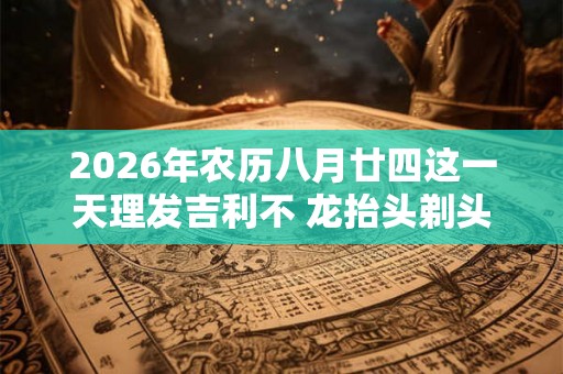 2026年农历八月廿四这一天理发吉利不 龙抬头剃头的寓意 2026年农历八月廿四这一天理发吉利不 龙抬头剃头的寓意