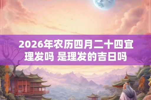 2026年农历四月二十四宜理发吗 是理发的吉日吗