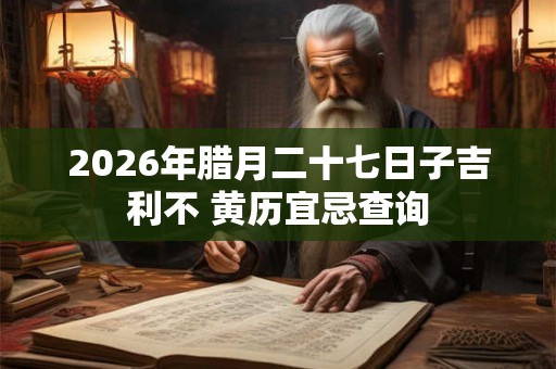 2026年腊月二十七日子吉利不 黄历宜忌查询 2026年腊月二十七日子吉利不 黄历宜忌查询