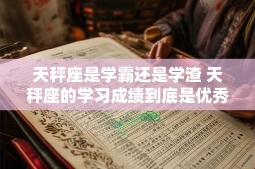 天秤座是学霸还是学渣 天秤座的学习成绩到底是优秀还是较差