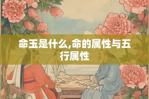 命玉是什么,命的属性与五行属性