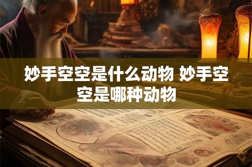 妙手空空是什么动物 妙手空空是哪种动物 妙手空空是什么动物 妙手空空是哪种动物