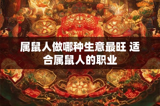 属鼠人做哪种生意最旺 适合属鼠人的职业 属鼠人做哪种生意最旺 适合属鼠人的职业