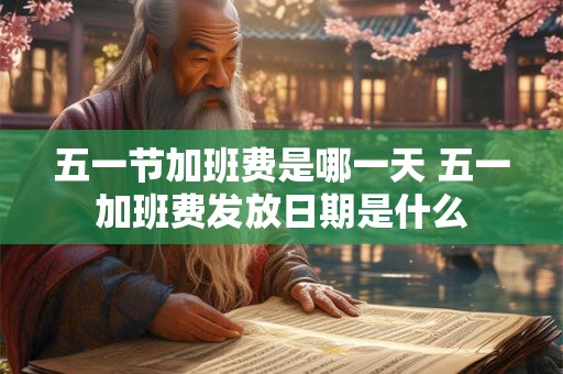 五一节加班费是哪一天 五一加班费发放日期是什么