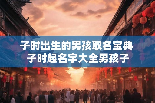 子时出生的男孩取名宝典 子时起名字大全男孩子 子时出生的男孩取名宝典 子时起名字大全男孩子