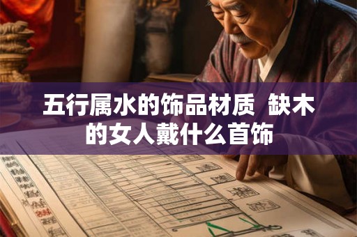 五行属水的饰品材质 缺木的女人戴什么首饰 五行属水的饰品材质 缺木的女人戴什么首饰