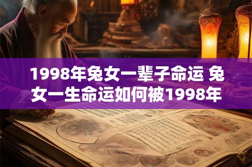 1998年兔女一辈子命运 兔女一生命运如何被1998年影响