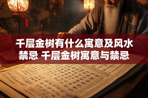 千层金树有什么寓意及风水禁忌 千层金树寓意与禁忌是什么