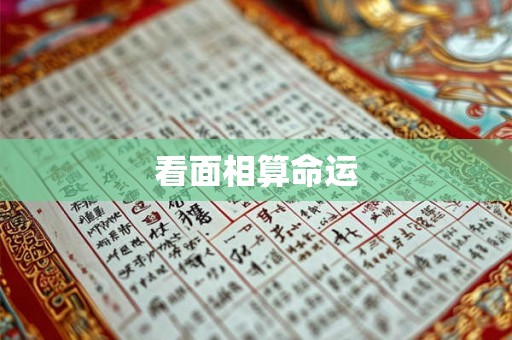 看面相算命运