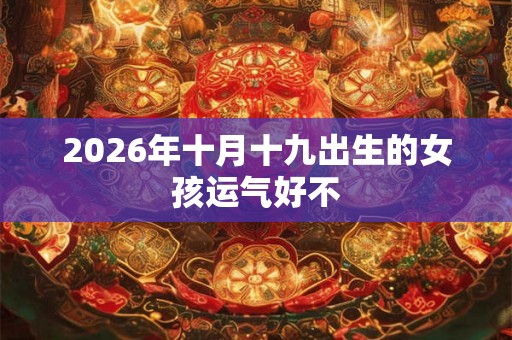 2026年十月十九出生的女孩运气好不