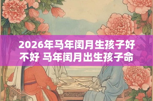 2026年马年闰月生孩子好不好 马年闰月出生孩子命运