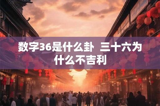 数字36是什么卦  三十六为什么不吉利