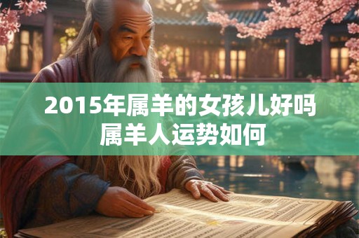 2015年属羊的女孩儿好吗 属羊人运势如何