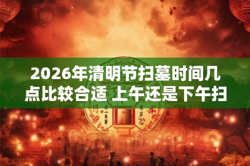 2026年清明节扫墓时间几点比较合适 上午还是下午扫墓
