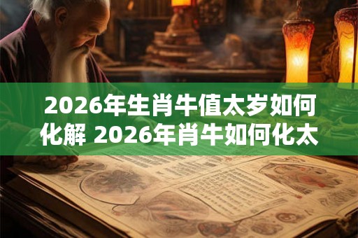 2026年生肖牛值太岁如何化解 2026年肖牛如何化太岁