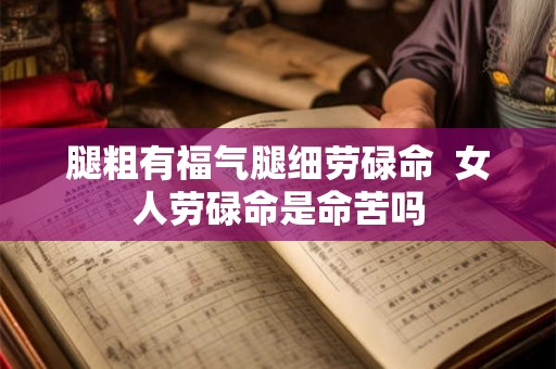 腿粗有福气腿细劳碌命 女人劳碌命是命苦吗 腿粗有福气腿细劳碌命 女人劳碌命是命苦吗