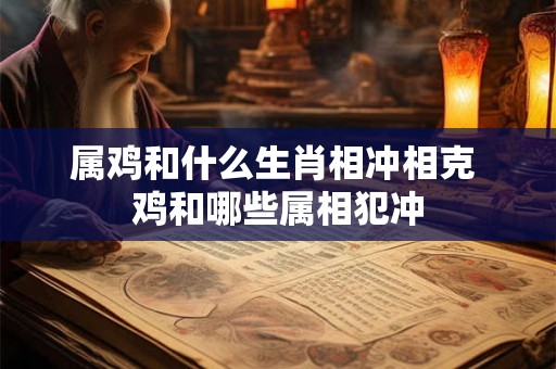 属鸡和什么生肖相冲相克 鸡和哪些属相犯冲