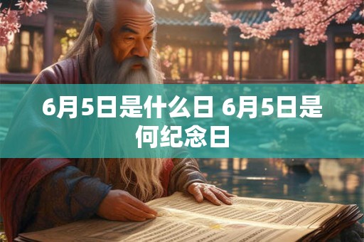 6月5日是什么日 6月5日是何纪念日 6月5日是什么日 6月5日是何纪念日