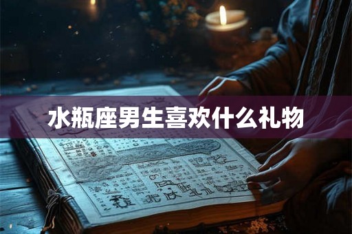 水瓶座男生喜欢什么礼物