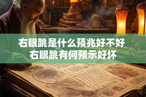 右眼跳是什么预兆好不好 右眼跳有何预示好坏