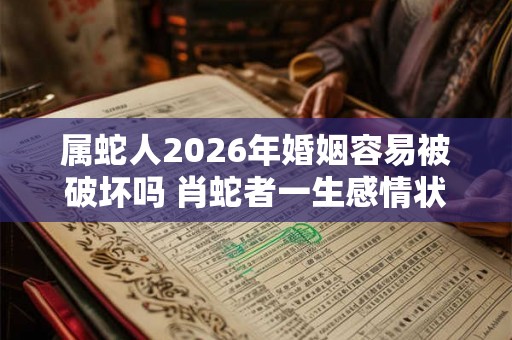 属蛇人2026年婚姻容易被破坏吗 肖蛇者一生感情状况