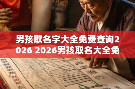 男孩取名字大全免费查询2026 2026男孩取名大全免费查询 男孩取名字大全免费查询2026 2026男孩取名大全免费查询
