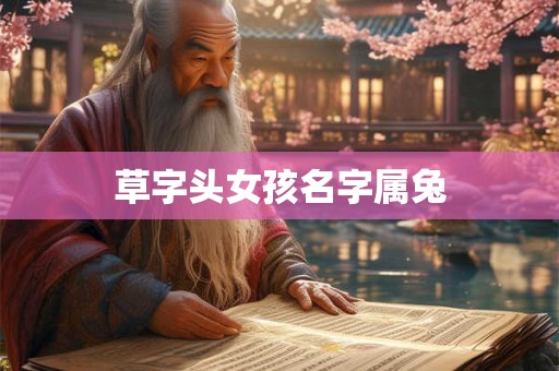 草字头女孩名字属兔