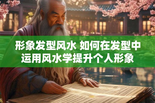 形象发型风水 如何在发型中运用风水学提升个人形象