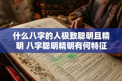 什么八字的人极致聪明且精明 八字聪明精明有何特征