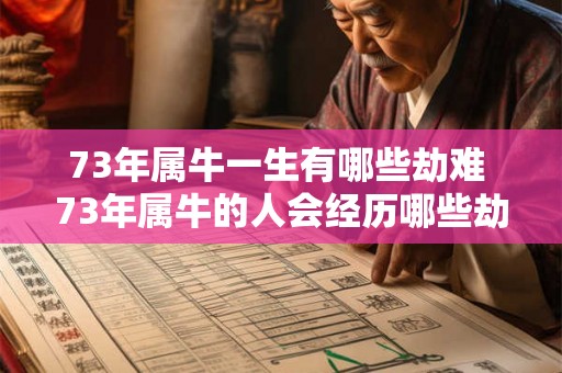 73年属牛一生有哪些劫难 73年属牛的人会经历哪些劫难