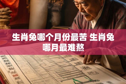 生肖兔哪个月份最苦 生肖兔哪月最难熬