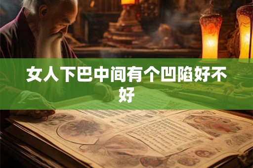女人下巴中间有个凹陷好不好