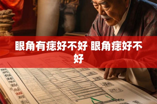 眼角有痣好不好 眼角痣好不好