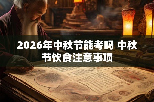 2026年中秋节能考吗 中秋节饮食注意事项