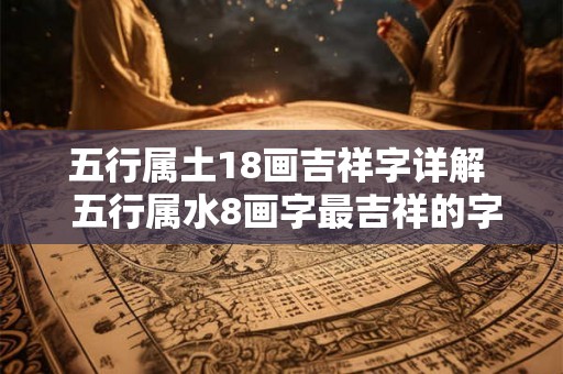 五行属土18画吉祥字详解 五行属水8画字最吉祥的字 五行属土18画吉祥字详解 五行属水8画字最吉祥的字