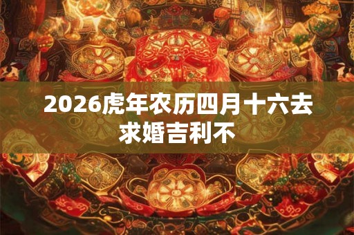 2026虎年农历四月十六去求婚吉利不 2026虎年农历四月十六去求婚吉利不