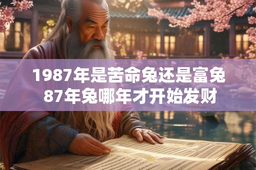1987年是苦命兔还是富兔 87年兔哪年才开始发财