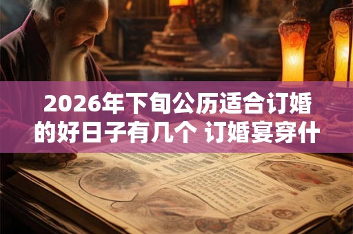 2026年下旬公历适合订婚的好日子有几个 订婚宴穿什么