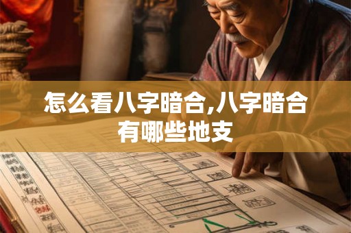 怎么看八字暗合,八字暗合有哪些地支