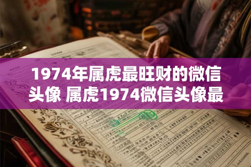1974年属虎最旺财的微信头像 属虎1974微信头像最旺财