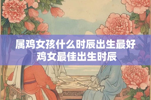 属鸡女孩什么时辰出生最好 鸡女最佳出生时辰