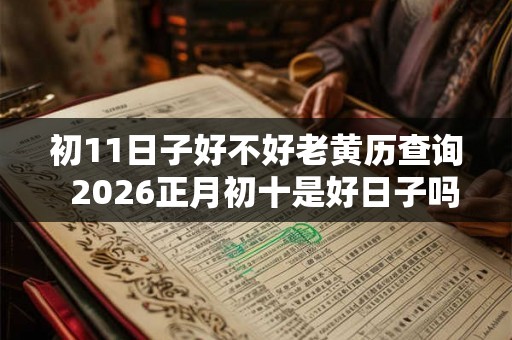 初11日子好不好老黄历查询  2026正月初十是好日子吗