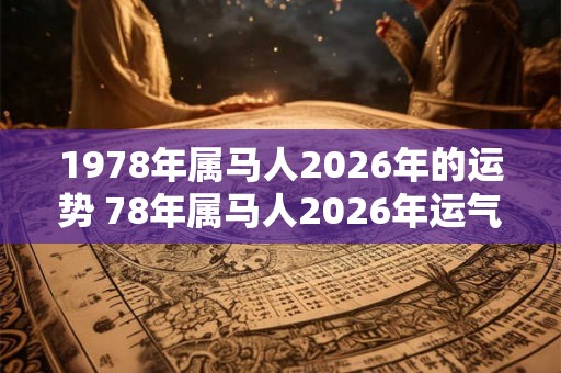 1978年属马人2026年的运势 78年属马人2026年运气如何 1978年属马人2026年的运势 78年属马人2026年运气如何