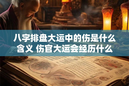 八字排盘大运中的伤是什么含义 伤官大运会经历什么 八字排盘大运中的伤是什么含义 伤官大运会经历什么