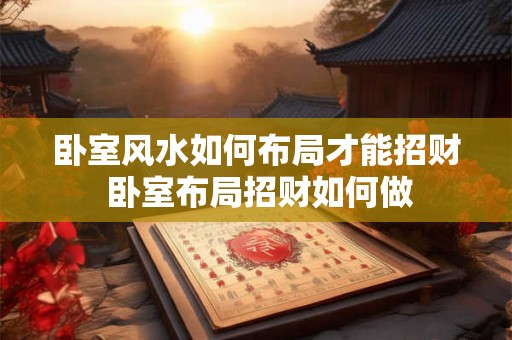 卧室风水如何布局才能招财 卧室布局招财如何做