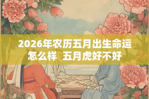 2026年农历五月出生命运怎么样  五月虎好不好