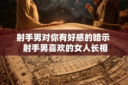 射手男对你有好感的暗示  射手男喜欢的女人长相