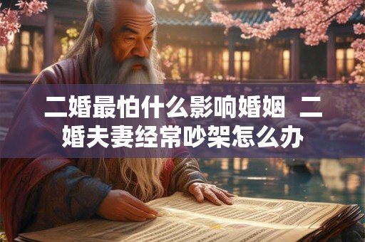 二婚最怕什么影响婚姻  二婚夫妻经常吵架怎么办