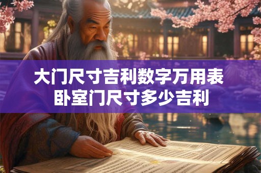大门尺寸吉利数字万用表 卧室门尺寸多少吉利