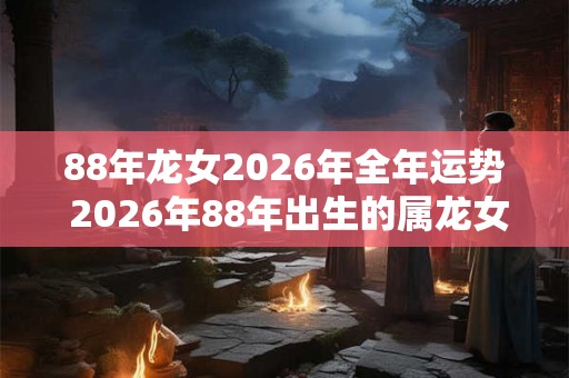 88年龙女2026年全年运势 2026年88年出生的属龙女性的全年运势如何